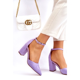 Seastar Zapatos de tacón de ante morado Lexie violeta 3