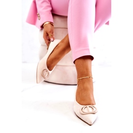 Ballerinas de ante mujeres con mendigo ligero beige 4
