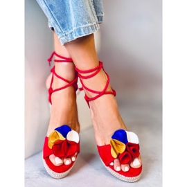 Sandalias de cuña rojas YY27P Rojo 6
