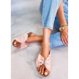 Zapatillas de lona en el corcho rosa BG60P Rosa rosado 5
