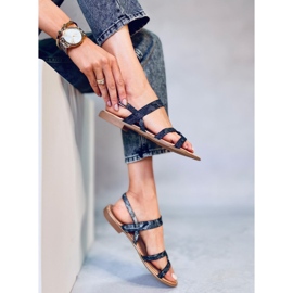 Sandalias de mujer negras H8-176 Negra negro 4