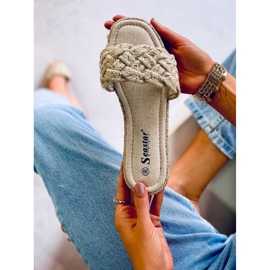 BM Zapatillas de casa de mujer Erika Beige 2