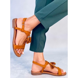 BM Sandalias mujer Bayles Camel marrón 3
