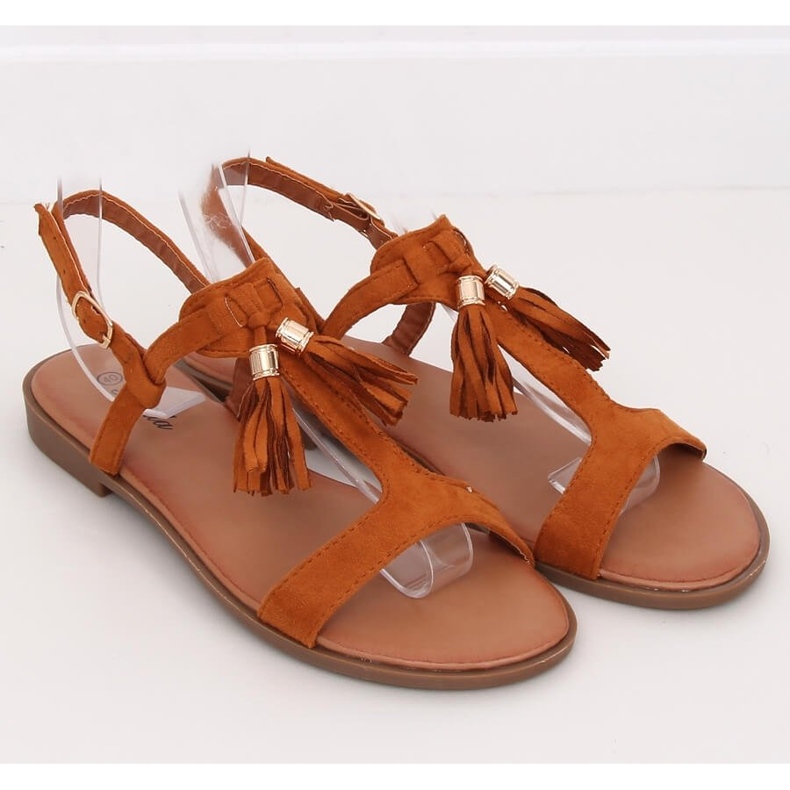 BM Sandalias mujer Bayles Camel marrón 1