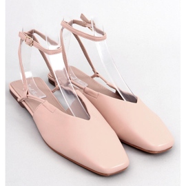 BM Bailarinas tacón abierto de Gianna Nude beige 2
