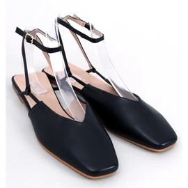 BM Bailarinas con tacón abierto de Gianna Black negro 3