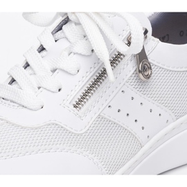 Deportivas mujer cómodas blancas Rieker M0100-80 blanco 13