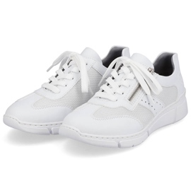Deportivas mujer cómodas blancas Rieker M0100-80 blanco 14