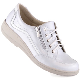 Zapatos plata cuña mujer piel Helios 411 1