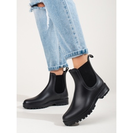 Botas negras con suela gruesa de Shelovet negro 3