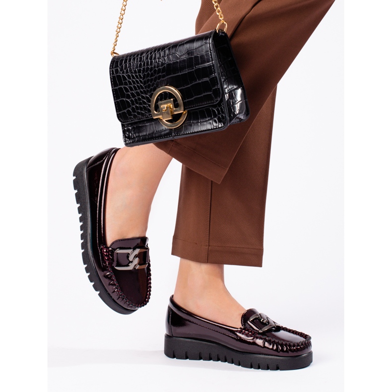 W. Potocki Mocasines mujer lacados Potocki burdeos rojo 1 W. Potocki Mocasines mujer lacados Potocki burdeos rojo 1