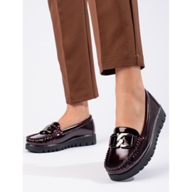 W. Potocki Mocasines mujer lacados Potocki burdeos rojo 2 W. Potocki Mocasines mujer lacados Potocki burdeos rojo 2