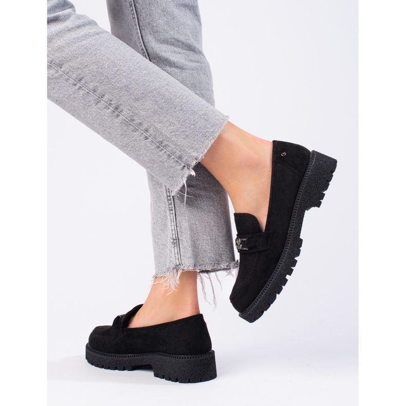 W. Potocki Mocasines mujer ante Potocki negro 1