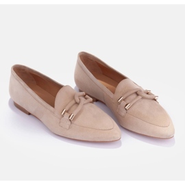 Marco Shoes mocasines adornados beige 5