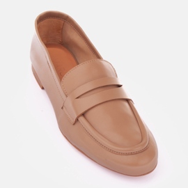 Marco Shoes mocasines sin forro beige 2