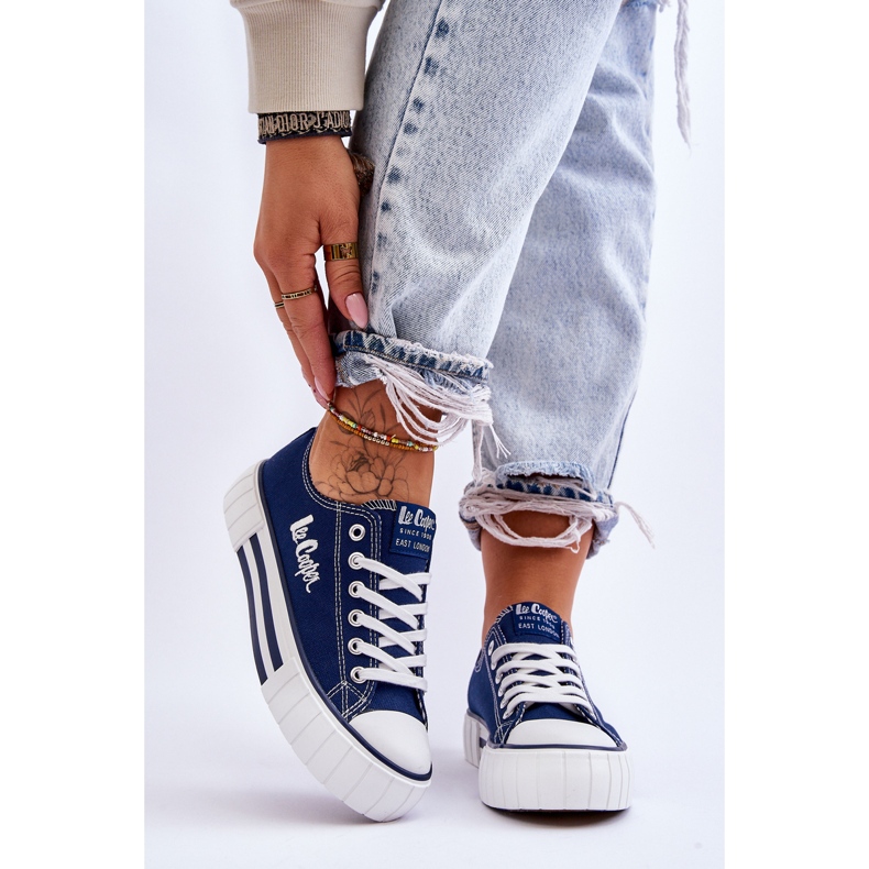 Zapatillas de Mujer En La Plataforma Lee Cooper LCW-23-31-1803L Azul Marino 1