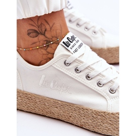 Zapatillas de deporte trenzadas de moda Lee Cooper LCW-23-31-1796L Blanco 5