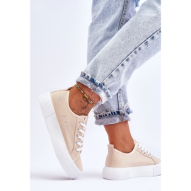 Zapatillas Cómodas En La Plataforma Lee Cooper LCW-23-31-1808L Beige 6