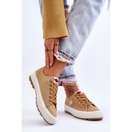 Zapatillas de Mujer con Plataforma Baja Lee Cooper LCW-23-44-1655L Beige 2
