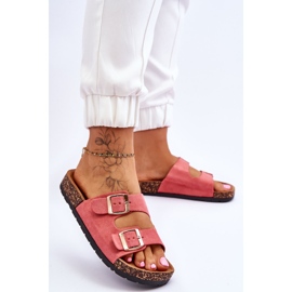 Sandalias de mujer Cortina rosa sin cordones rosado 3