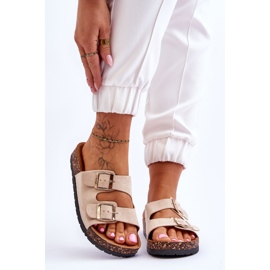 PM1 Sandalias sin cordones Cortina Beige para mujer 1