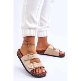 PM1 Sandalias sin cordones Cortina Beige para mujer 3