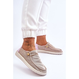 PM1 Zapatillas De Lona Sin Cordones Para Mujer Beige Kenza 3