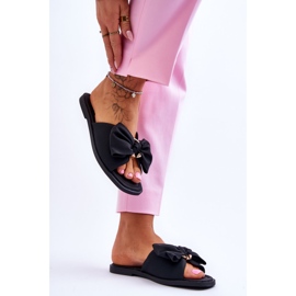 Evento Pantuflas De Mujer Con Lazo Negro Becky 4