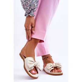 Zapatillas blancas para mujeres con arco blanco 2