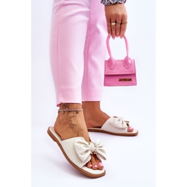 Zapatillas blancas para mujeres con arco blanco 3