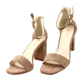 Evento Sandalias Beige Tacón Alto 23SD35-5560 2