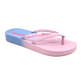 Flip-flops femeninos Ipanema recreativo 83385 AJ183 Pink-Blue rosa 1