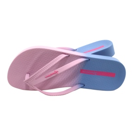 Flip-flops femeninos Ipanema recreativo 83385 AJ183 Pink-Blue rosado 4