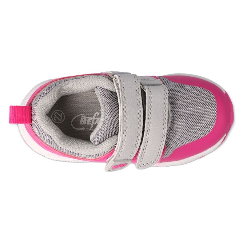 Befado deportivo infantil con velcro, gris y rosa, 516X247 rosado 1