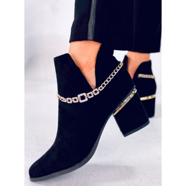 BM Botines tacón primavera Virginia Black negro 5