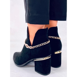 BM Botines tacón primavera Virginia Black negro 3