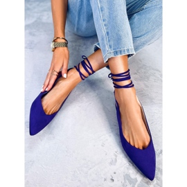 BM Bailarinas con cordones Dentoni Violeta púrpura 1