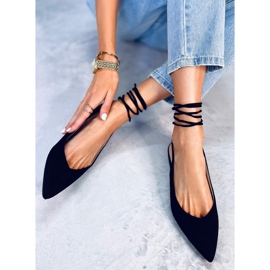 PA1 Dentoni Bailarinas negras con cordones negro 5