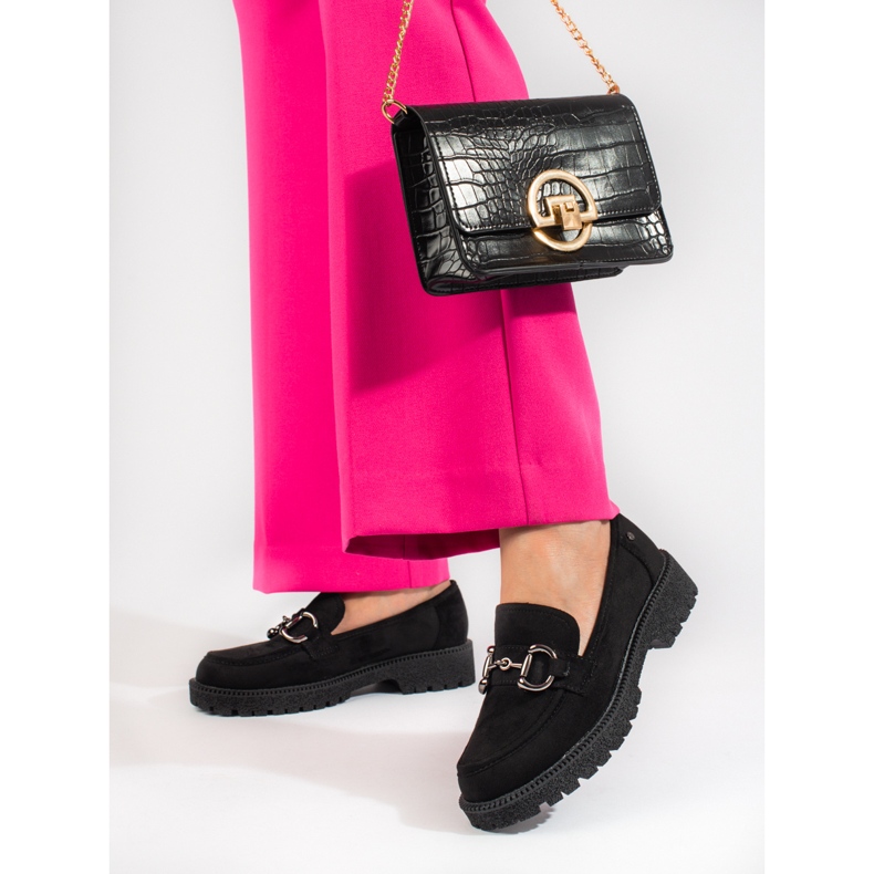 W. Potocki Mocasines negros de ante de Potocki 1