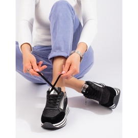 Zapatillas negras en la plataforma Shelovet negro 1