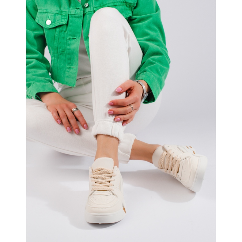 Deportivas mujer Shelovet beige 2