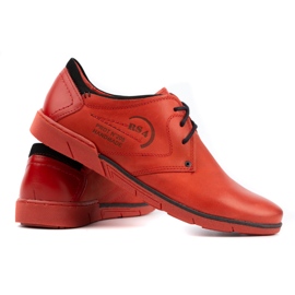 Polbut Zapato piel hombre 2103 rojo 4