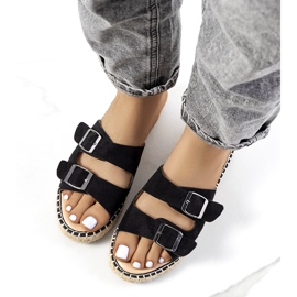 Pantuflas negras de señora negro 2