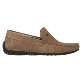 Filippo Mocasines de hombre beige, piel serraje, MP923/23 TP, beige 6