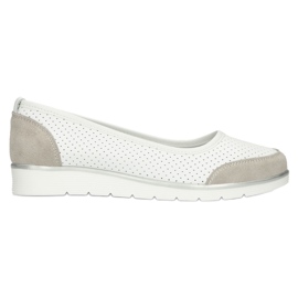 Bailarinas de mujer en piel calada Filippo Dp4524/23 blanco 6