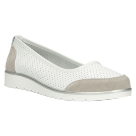 Bailarinas de mujer en piel calada Filippo Dp4524/23 blanco 5