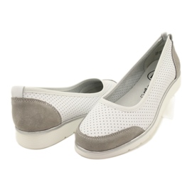 Bailarinas de mujer en piel calada Filippo Dp4524/23 blanco 3