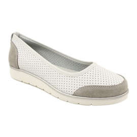 Bailarinas de mujer en piel calada Filippo Dp4524/23 blanco 1
