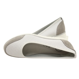 Bailarinas de mujer en piel calada Filippo Dp4524/23 blanco 4