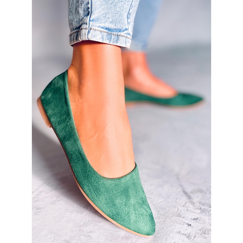 BM Bailarinas Keys plantilla piel verde 1 BM Bailarinas Keys plantilla piel verde 1